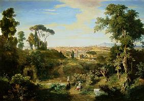 Look at Rome in the countryside of the Campagna