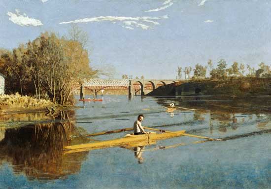 Max Schmitt in a Single Scull from Thomas Eakins