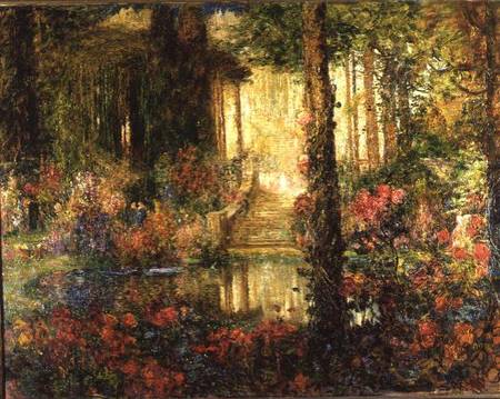 The Garden of Enchantment - stage set for 'Parsifal' from Thomas Edwin Mostyn
