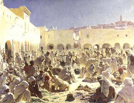 The Market Place, Ghardaia from Thomas Frederick Mason Sheard