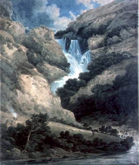 The Gorge of Watendlath with the Falls of Lodore from Thomas Girtin