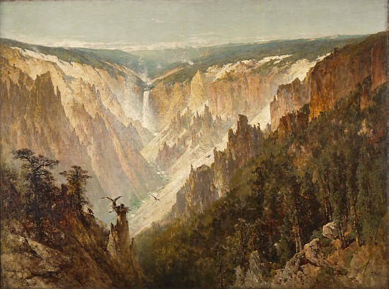 The Grand Canyon of the Yellowstone from Thomas Hill