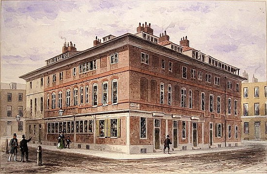 Old House in New Street Square, bequeathed by Agar Harding to the Goldsmith''s Company, pulled down  from Thomas Hosmer Shepherd