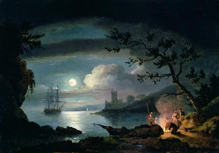 Teignmouth by moonlight