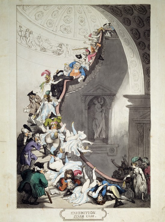 Exhibition Staircase from Thomas Rowlandson