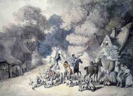 Going Out in the Morning, a Scene in Windsor Forest from Thomas Rowlandson