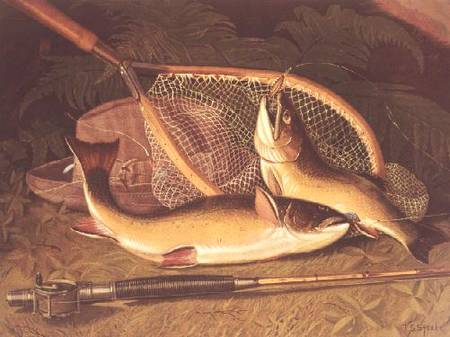 Still Life with a Salmon Trout, a Rod and a Net from Thomas Sedgwick Steele