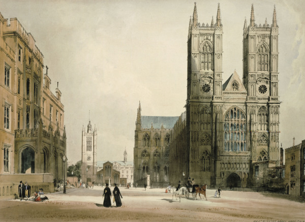 London, Westminster Abbey , T. S. Boys from Thomas Shotter Boys