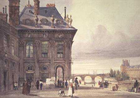 The Pont Royal and the Tuileries seen from the Institut, Paris from Thomas Shotter Boys