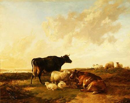 Landscape with Cows and Sheep from Thomas Sidney Cooper