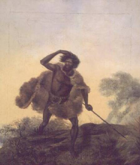 Aborigine with spear from Thomas Tyrwhitt Balcombe
