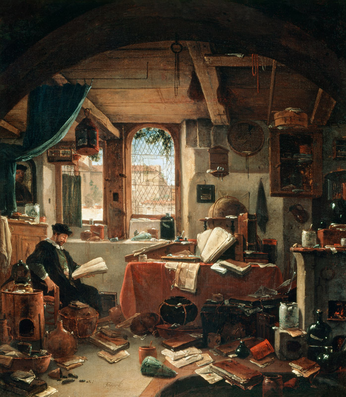 An Alchemist in his Laboratory from Thomas Wyck