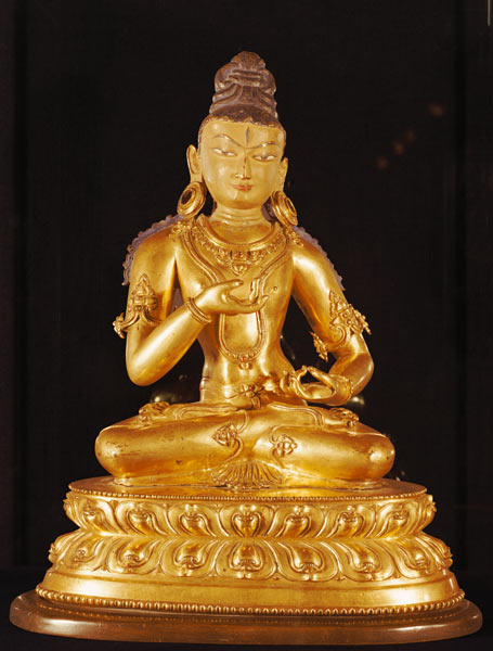 Adibuddha Vajrasattva seated in meditation from Tibetan Art