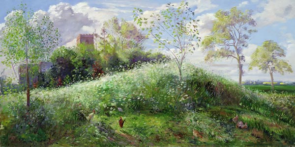 Cow Parsley Hill, 1991 (oil on canvas)  from Timothy  Easton