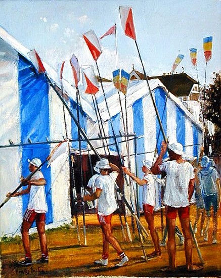 Returning the Blades (oil on canvas)  from Timothy  Easton