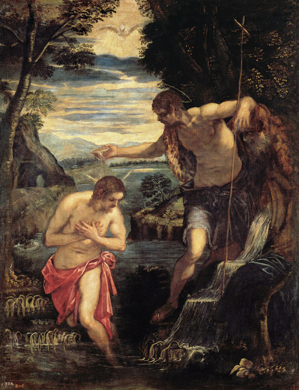Baptize Christi from Jacopo Robusti Tintoretto