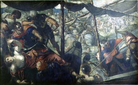 Battle between Turks and Christians from Jacopo Robusti Tintoretto