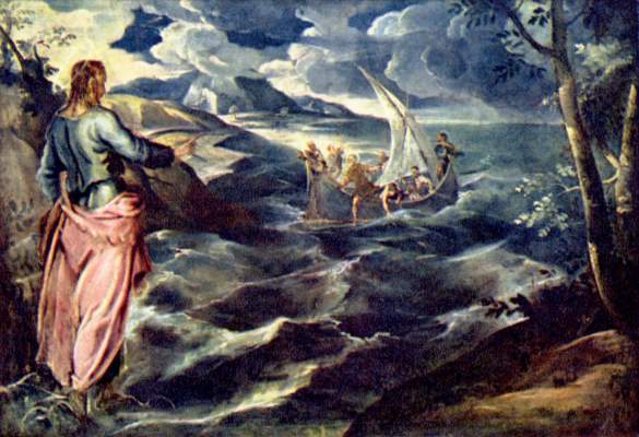 Christ at the lake Tiberias from Jacopo Robusti Tintoretto