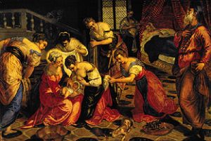 Birth of John Baptist from Jacopo Robusti Tintoretto