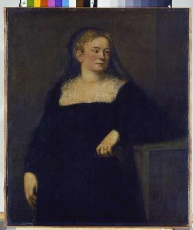 Portrait of a lady in mourning (early work)