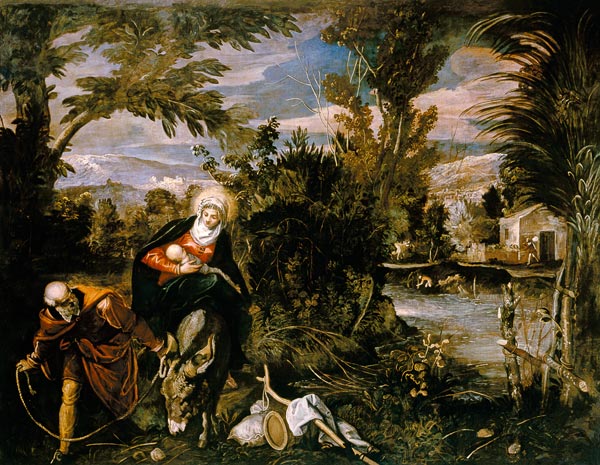 The Flight into Egypt from Jacopo Robusti Tintoretto