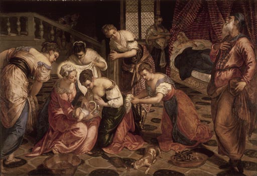 Tintoretto, Geburt Mariae from Jacopo Robusti Tintoretto