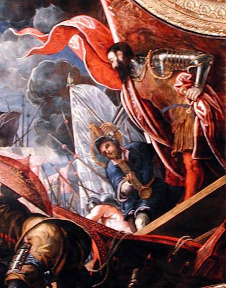 Victory of the Venetians over the Ferrarans at Argenta  (detail) from Jacopo Robusti Tintoretto