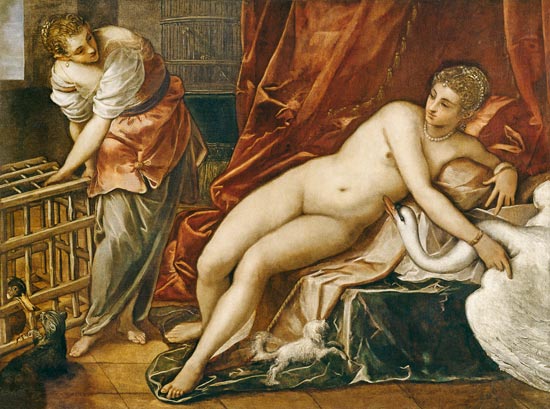 Leda mit dem Schwan from Tintoretto (Werkstatt)