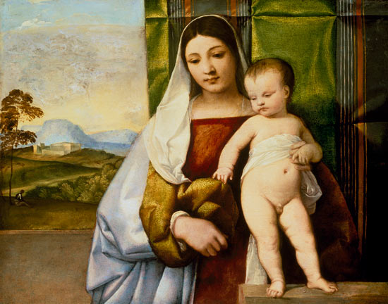 Maria mit Kind from Tizian (aka Tiziano Vercellio)