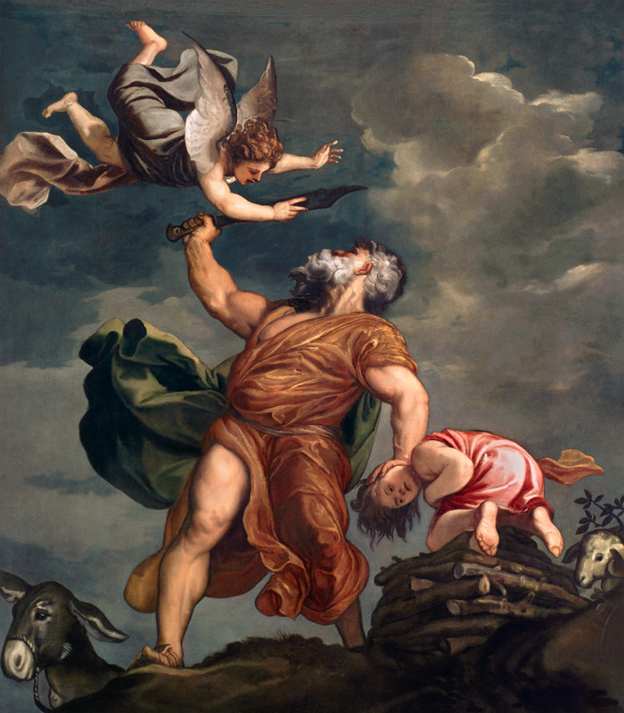 Abraham sacrifices Isaac / Titian from Tizian (aka Tiziano Vercellio)