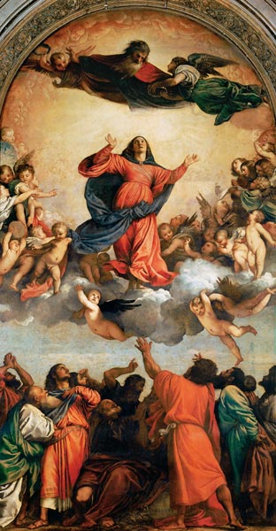 Assumption of the Virgin (assunta) from Tizian (aka Tiziano Vercellio)