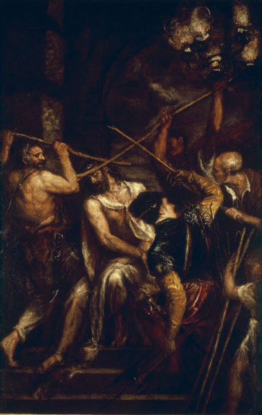 Christ crowned with Thorns / Titian from Tizian (aka Tiziano Vercellio)
