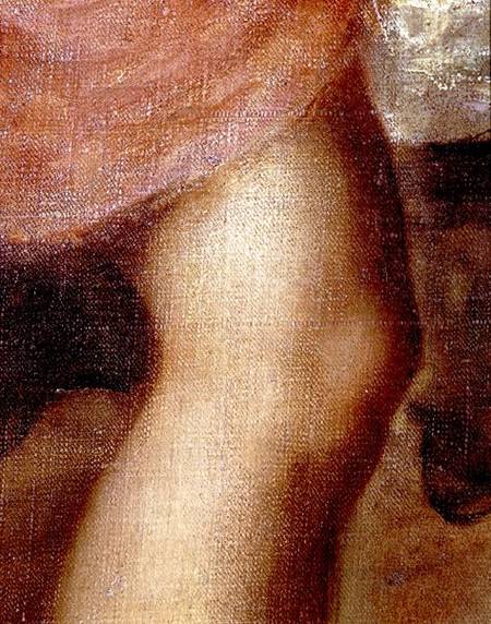 The Death of Actaeon, detail of Diana's knee from Tizian (aka Tiziano Vercellio)