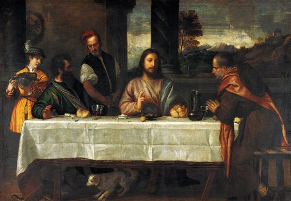 The meal in Emmaus. from Tizian (aka Tiziano Vercellio)