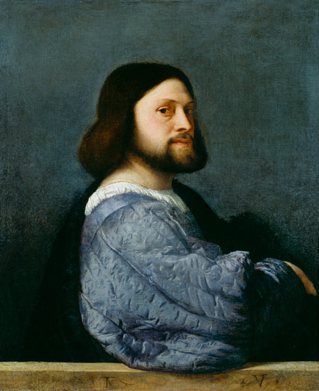 Portrait of a Man from Tizian (aka Tiziano Vercellio)