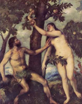 Fall of Man from Tizian (aka Tiziano Vercellio)