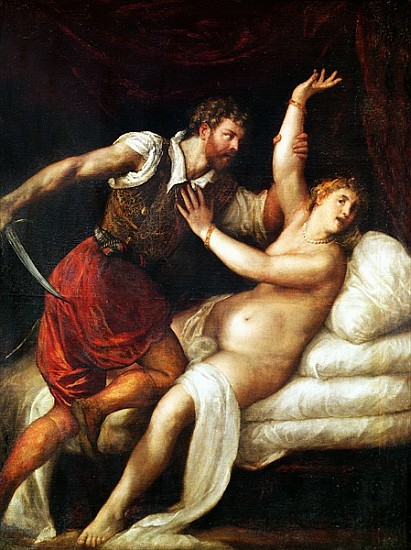 The Rape of Lucretia from Tizian (aka Tiziano Vercellio)