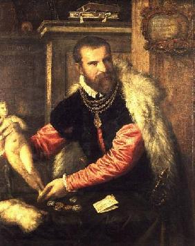 Jacopo Strada (1515-88) art expert and buyer of objet d'art, working for Ferdinand I, Maximilian II