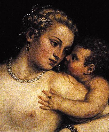 Venus Delighting herself with Love and Music from Tizian (aka Tiziano Vercellio)
