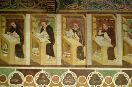 Four Dominican Monks at their Desks, from the cycle of 'Forty Illustrious Members of the Dominican O from Tommaso  da Modena