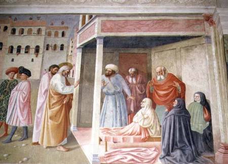 The Resurrection of Tabitha from Tommaso Masolino da Panicale
