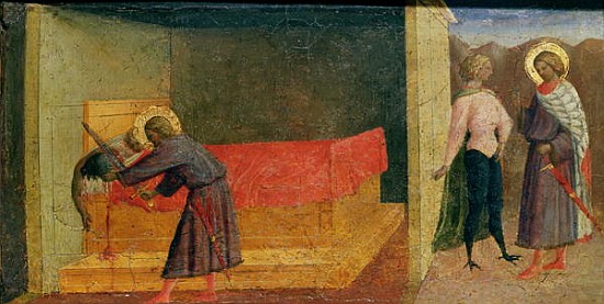 St. Julian the Hospitaller Killing his Mother and Father from Tommaso Masolino da Panicale