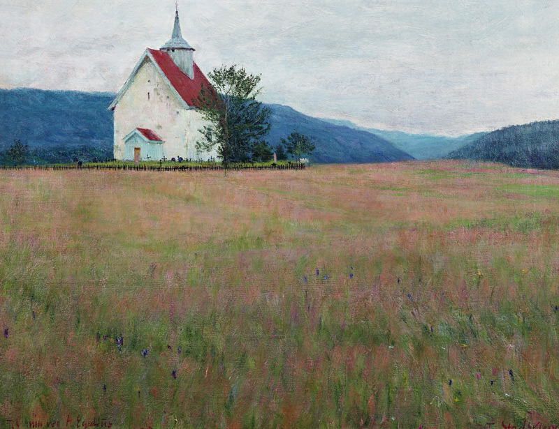 Our church, 1895 (oil on canvas)  from Torleiv Jorgensen Stadskleiv