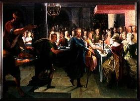 Dice Offering a Banquet to Francus, in the Presence of Hyante and Climene