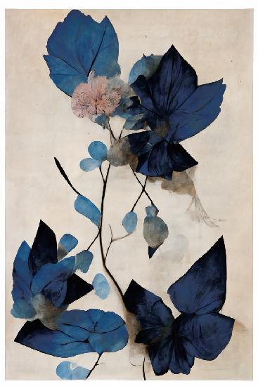 Blue Dry Flowers
