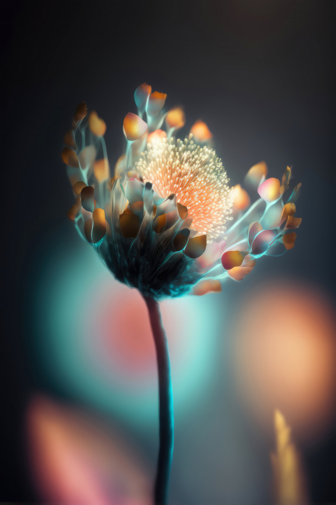 Colorful Glowing Flower from Treechild