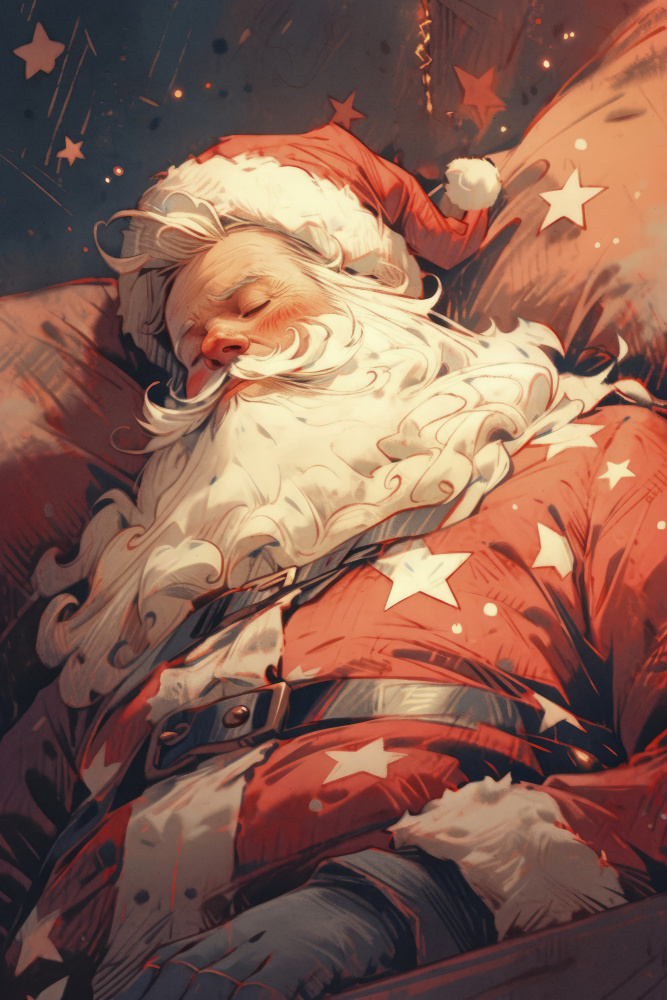 Sleeping Santa from Treechild