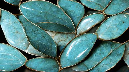 Turquoise Leafs