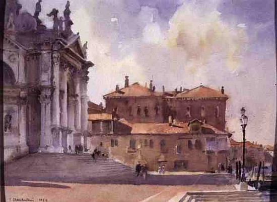 Terracotta and Stone, Venice (w/c on paper)  from Trevor  Chamberlain