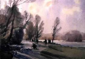 Winter Morning in the Park, 1990 (w/c on paper)